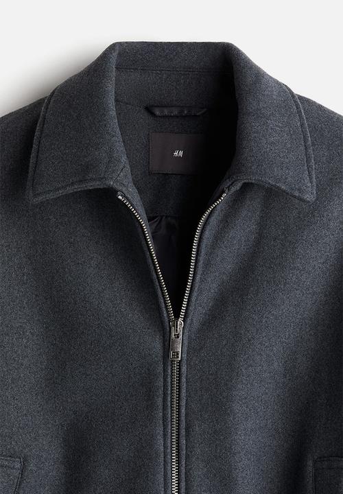 H&M - Wool-blend jacket - dark grey