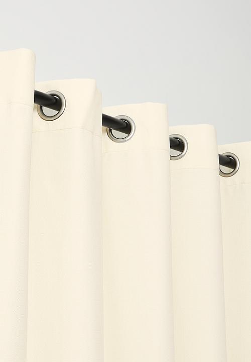 Sixth Floor - Duo Texture Eyelet Curtain - Ivory