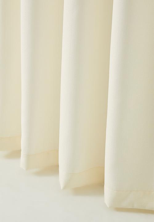 Sixth Floor - Duo Texture Eyelet Curtain - Ivory