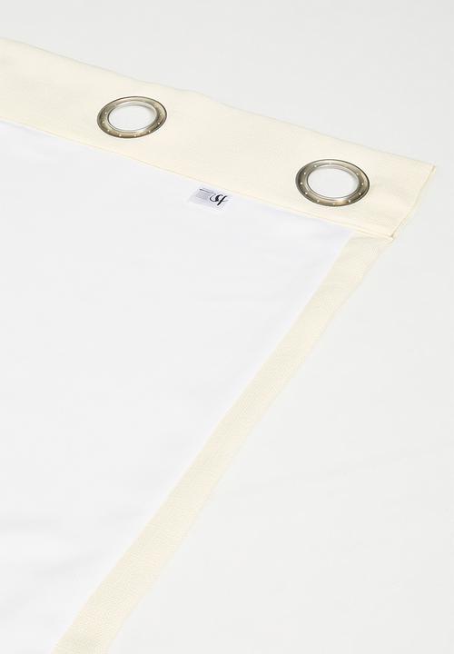 Sixth Floor - Duo Texture Eyelet Curtain - Ivory