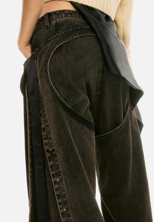 H&M - Lorena Saravia H&M: Chaps-layered trousers - brown