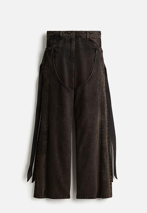 H&M - Lorena Saravia H&M: Chaps-layered trousers - brown