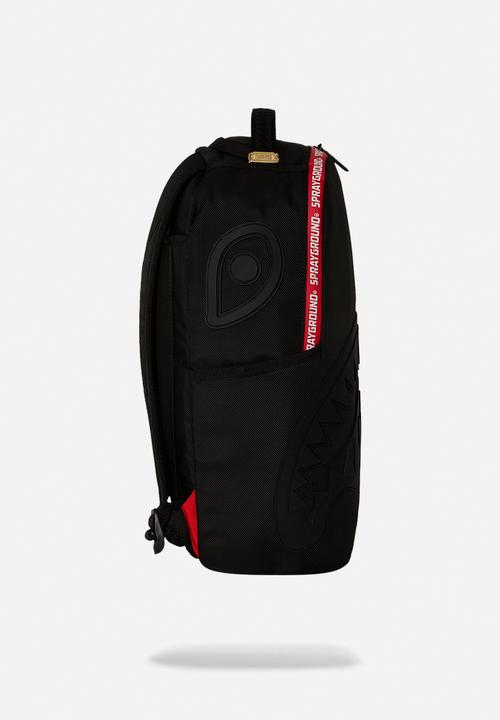 Sprayground - Printed zipper shark dlxr backpack - black