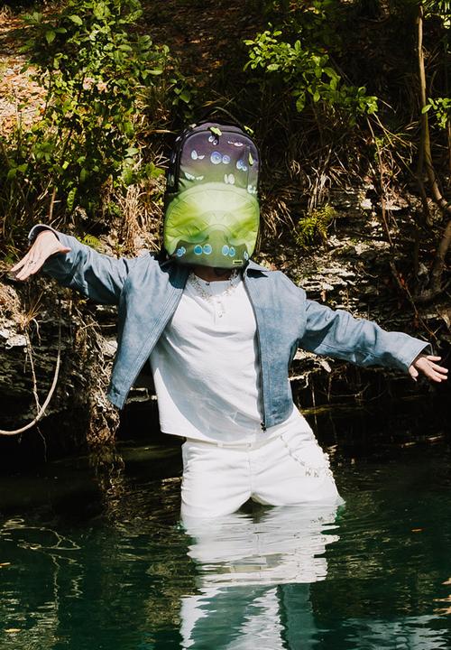 Sprayground - Eyes on you glow in the dark effect dlxr backpack - black