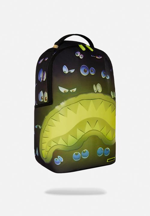 Sprayground - Eyes on you glow in the dark effect dlxr backpack - black