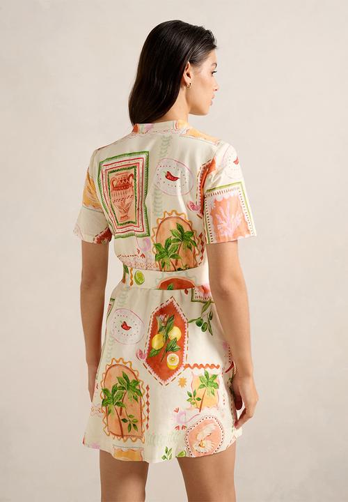Forever New - Veyda Shirt Linen Mini Dress