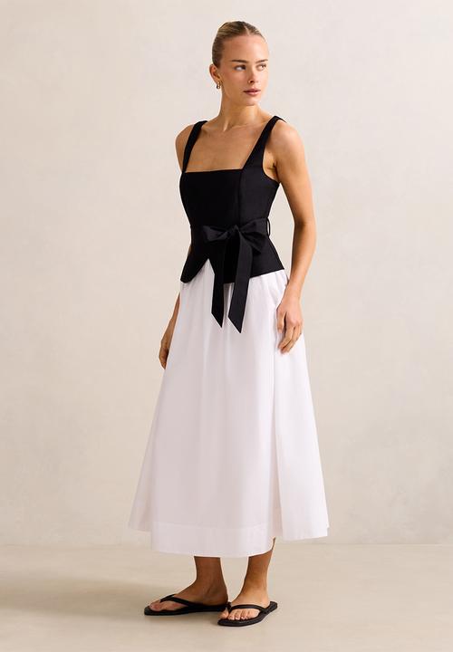 Forever New - Celina 2 In 1 Linen Cotton Midi Dress