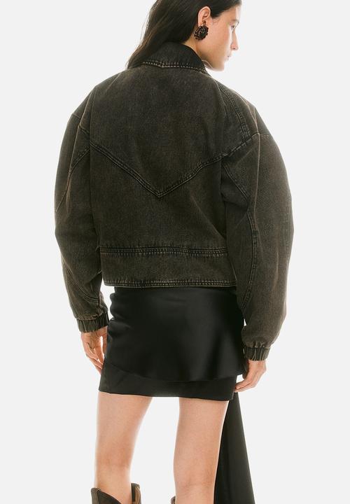 H&M - Lorena Saravia H&M: Voluminous twill jacket - dark brown