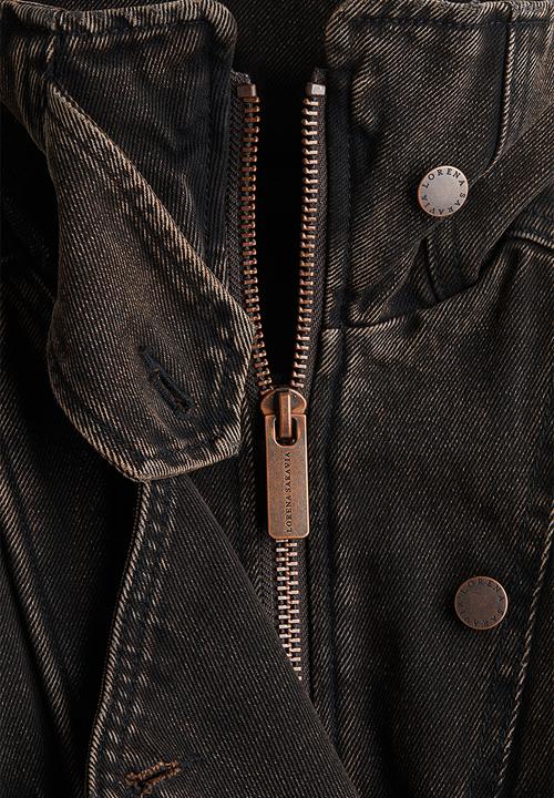 H&M - Lorena Saravia H&M: Voluminous twill jacket - dark brown