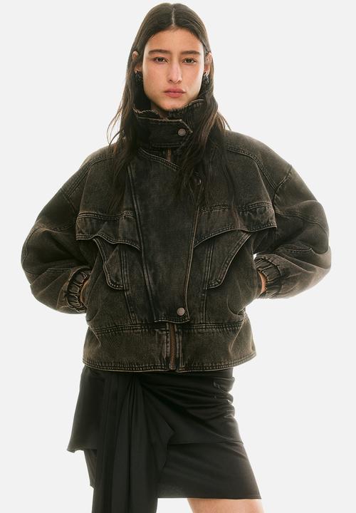 H&M - Lorena Saravia H&M: Voluminous twill jacket - dark brown