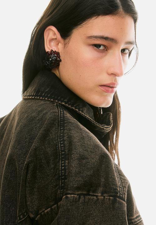 H&M - Lorena Saravia H&M: Voluminous twill jacket - dark brown