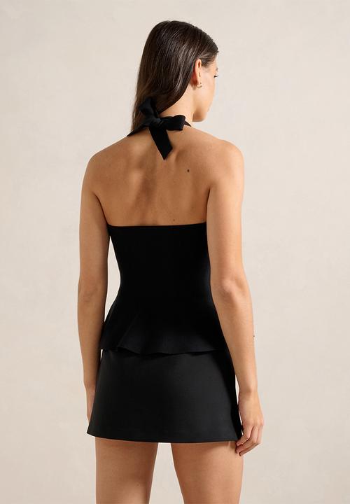 Forever New - Delilah Halter Neck Peplum Top