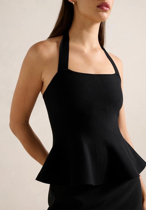 Forever New - Delilah Halter Neck Peplum Top