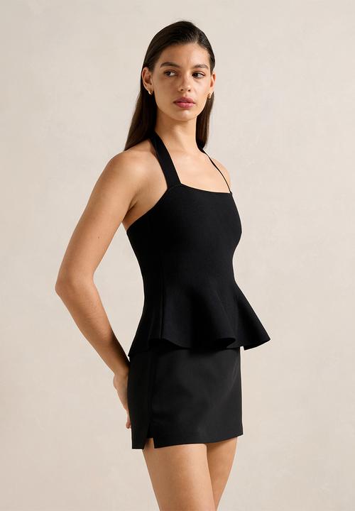 Forever New - Delilah Halter Neck Peplum Top
