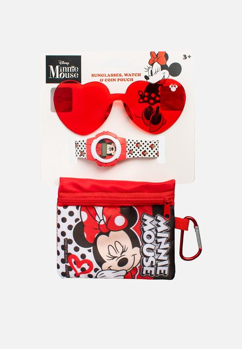 Character Group - Minnie watch,sunnies & coin pouch set - multi