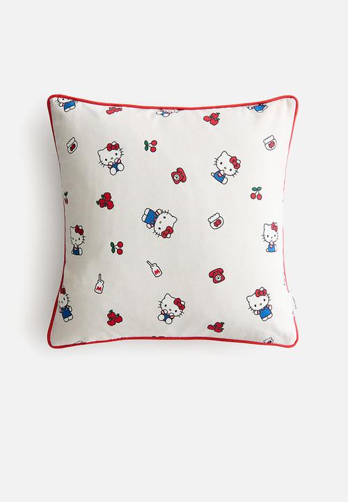 H&M - Patterned cushion cover - cream hello kitty