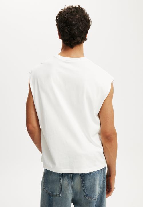 Cotton On - Cropped Fit Muscle - Vintage White
