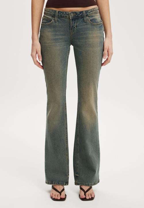 Cotton On - Low rise bootcut jean - rusty blue