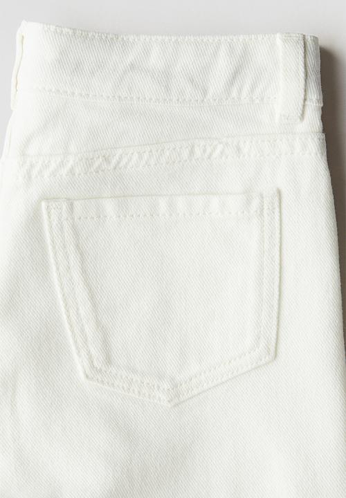H&M - Denim shorts - white