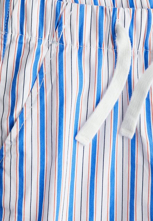 H&M - Cotton shorts - white/blue striped