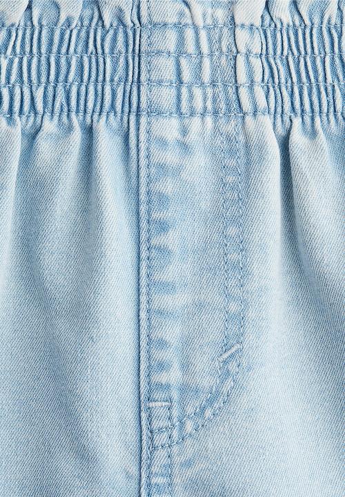 H&M - Loose fit denim shorts - light denim blue