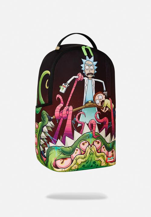Sprayground - Rick and morty dlxr alien mouth half sharkmouth dlxr backpack - black