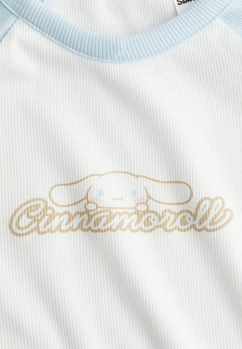 H&M - Printed jersey top -  white/cinnamoroll 