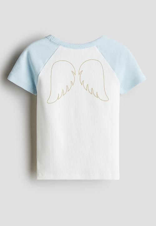 H&M - Printed jersey top -  white/cinnamoroll 