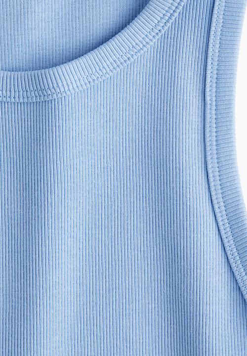 H&M - Cropped vest top - light blue