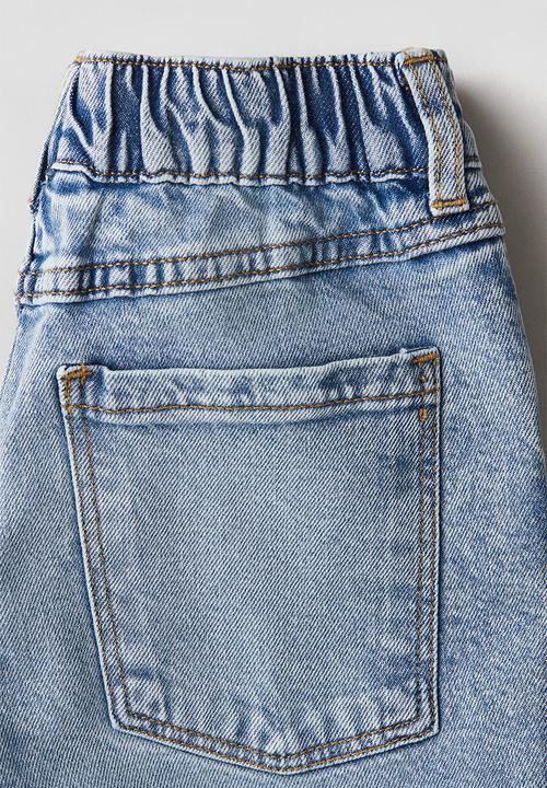 H&M - Loose fit denim shorts - denim blue