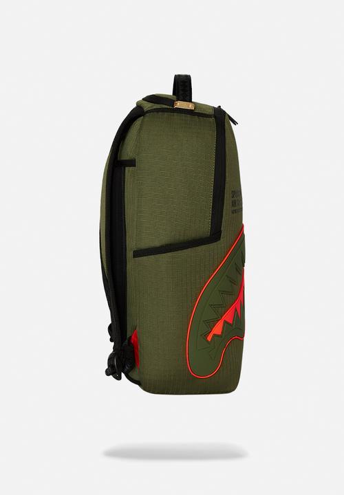 Sprayground - Nylon shark central army dlx-ripstop backpack - green