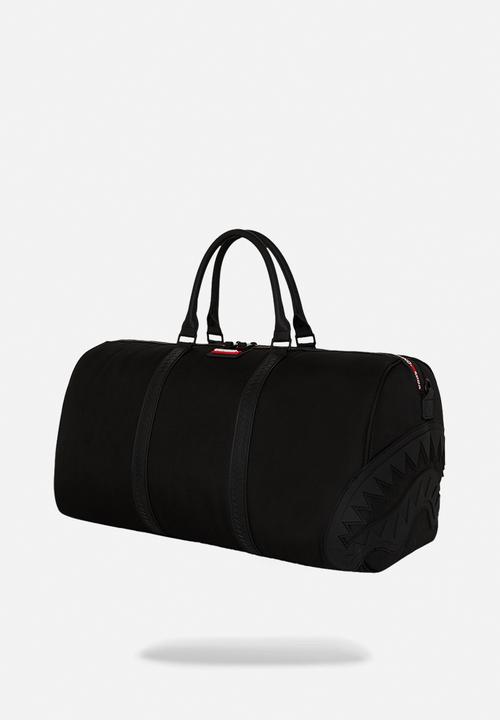 Sprayground - Printed zipper shark duffle - black