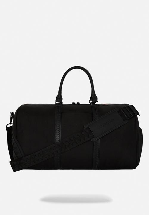 Sprayground - Printed zipper shark duffle - black