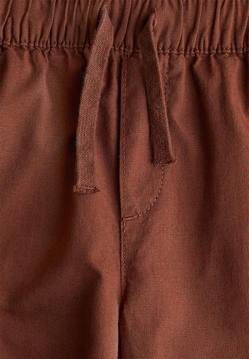 H&M - Linen-blend shorts - brown