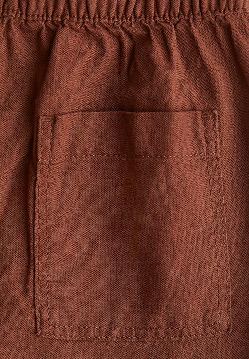 H&M - Linen-blend shorts - brown
