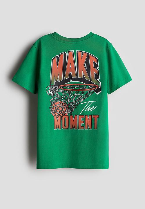 H&M - Printed T-shirt - green bring it