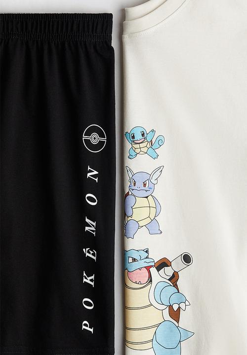 H&M - Printed cotton pyjamas - white/pokémon 