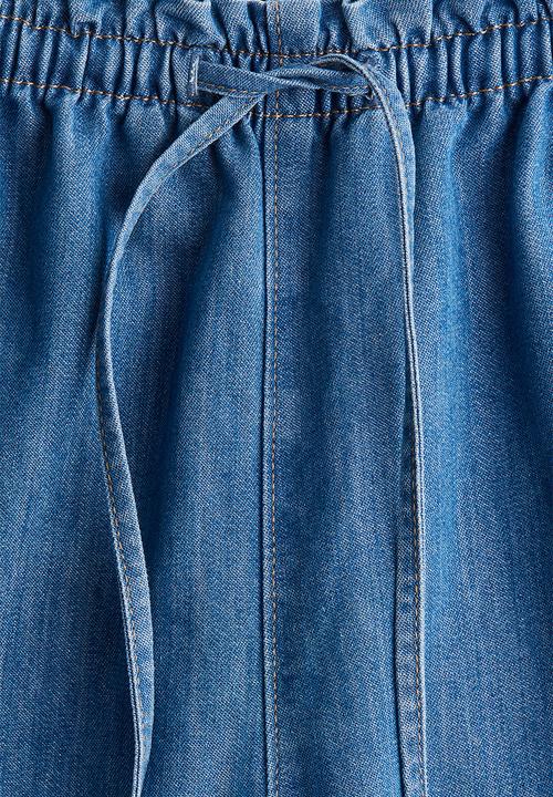 H&M - Denim pull-on trousers - denim blue