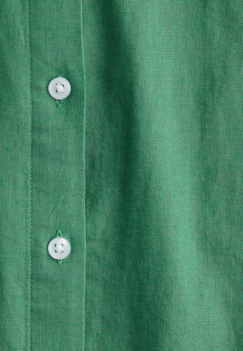 H&M - Linen-blend shirt - green