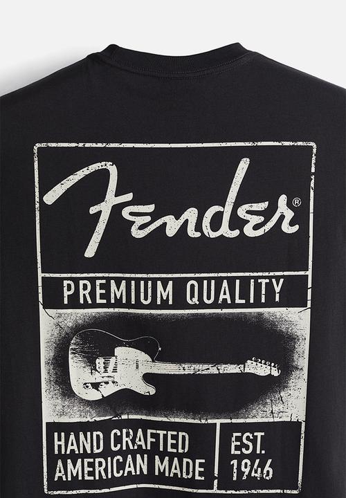 H&M - Loose fit T-shirt - black/fender
