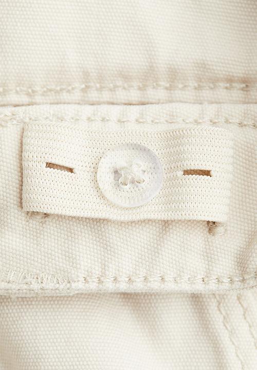 H&M - Loose-fit carpenter shorts -  light beige 