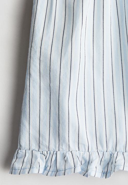 H&M - Frill-trimmed cotton shorts - blue