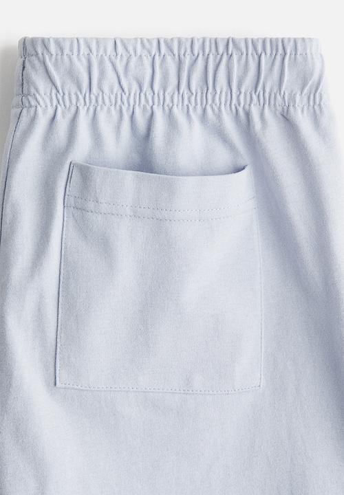 H&M - Cotton pull-on shorts - light blue