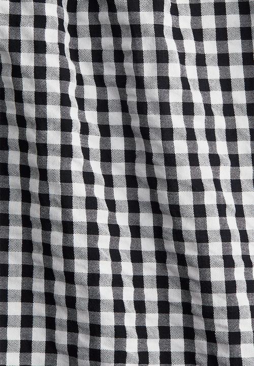 H&M - Cotton pull-on shorts - black/gingham check