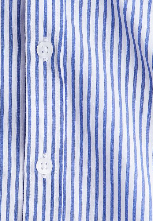 H&M - Cotton shirt - blue & white striped