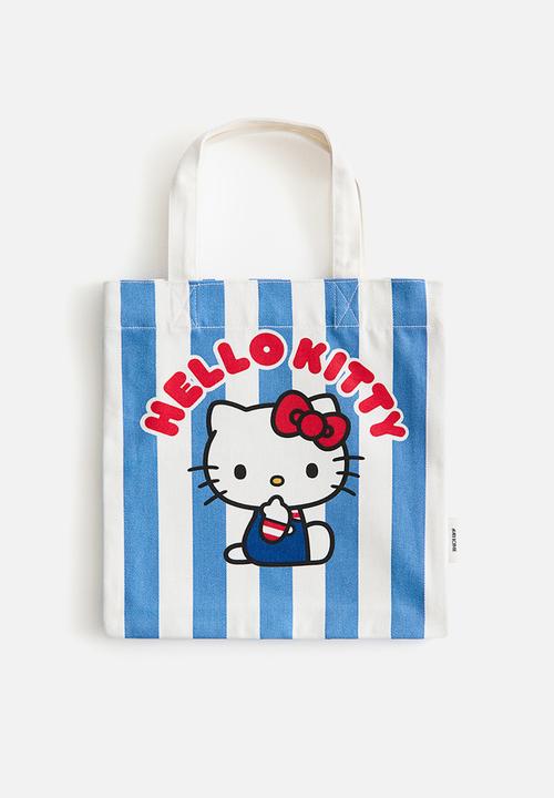 H&M - Print-motif tote bag - blue hello kitty