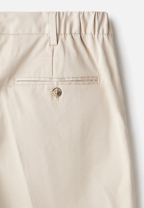 H&M - Slim fit cropped trousers - beige