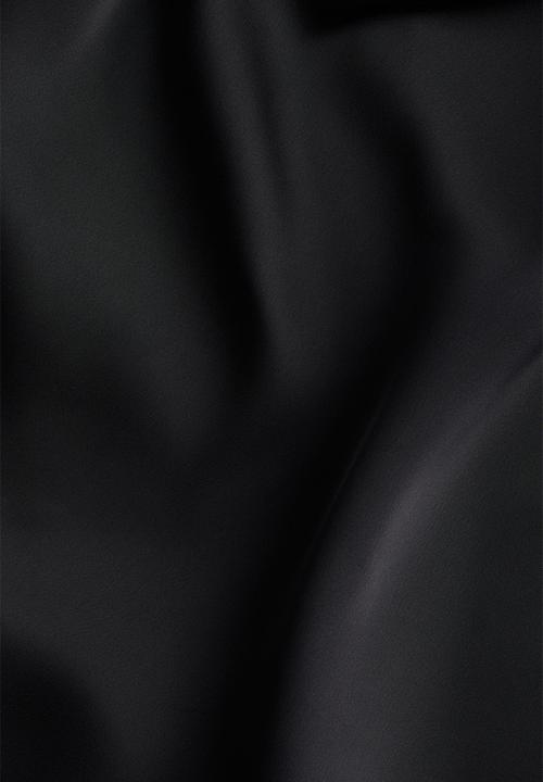 H&M - Satin slip skirt - black