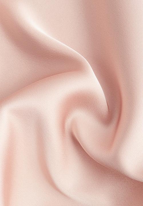 H&M - Satin slip skirt - powder pink 