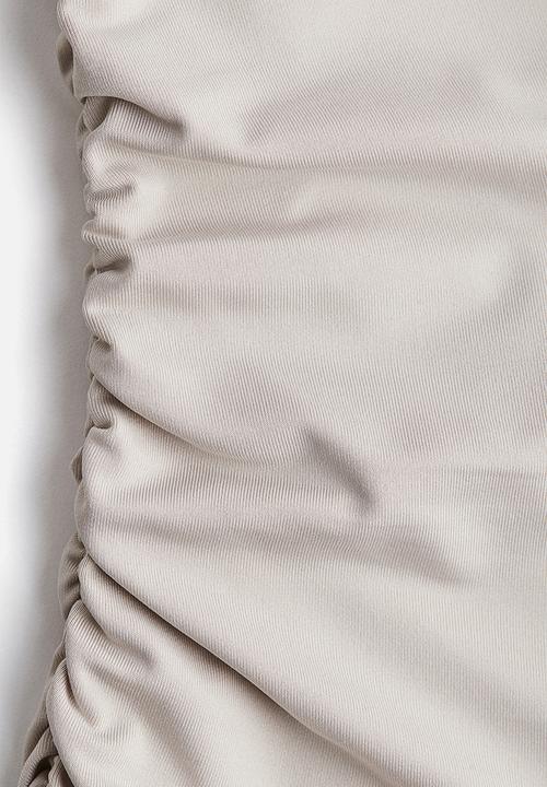 H&M - Draped dress - light greige 
